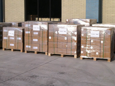 The cartons willl be in boxes & pallets, with packing film & belts