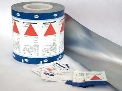 Laminated film of paper, aluminum & plastic, for sachet pack