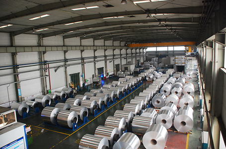 raw aluminum foil plant